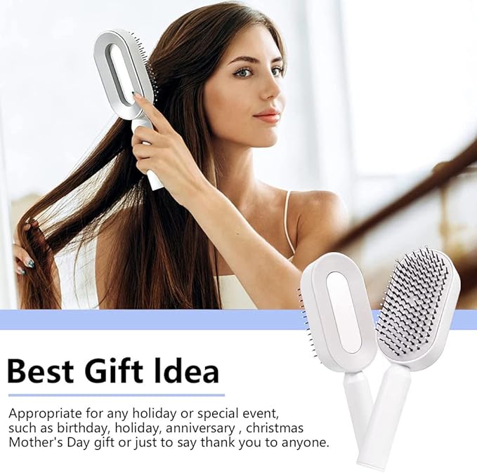 Women's Self-Cleaning Hair Brush
